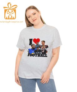 NFL All Star I Love Football T Shirt Vintage Joe Burrow Jimmy Garoppolo Odell Beckham Jr Jalen Hurts Fan Gear 3