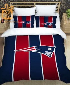 New England Patriots Bedding NFL Set, Custom Cute Bed Sets with Name & Number, Patriots Football Gifts 3