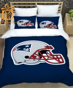 New England Patriots Bedding NFL Set, Custom Cute Bed Sets with Name & Number, Patriots Football Gifts 4