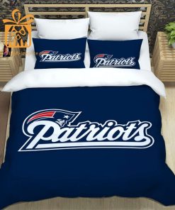 New England Patriots Bedding NFL Set, Custom Cute Bed Sets with Name & Number, Patriots Football Gifts 5