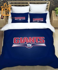 New York Giants Bedding NFL Set, Custom Cute Bed Sets with Name & Number, Gifts for Giants Fans 3