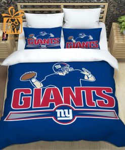 New York Giants Bedding NFL Set, Custom Cute Bed Sets with Name & Number, Gifts for Giants Fans 4