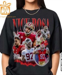 Nick Bosa San Francisco 49ers Shirt 90s Vintage Style American Sport Unisex Gift for Fans Retro Hoodie 4