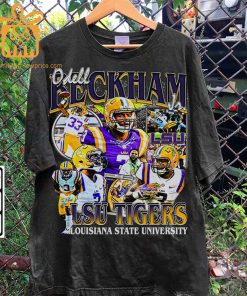 Odell Beckham Retro T Shirt 90s Vintage NFL Shirts Oversized American Football T Shirt