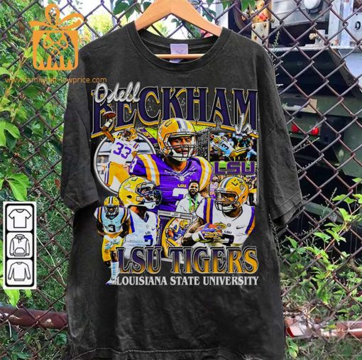 Odell Beckham Retro T-Shirt – 90s Vintage NFL Shirts – Oversized American Football T-Shirt