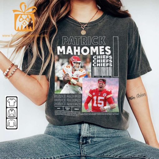 Patrick Mahomes Vintage 90s Inspired Tee – Unisex Kansas City Chiefs Football Fan Shirt | Exclusive Bootleg Merchandise