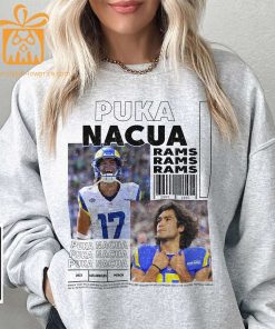 Puka Nacua Vintage 90s Inspired Tee Unisex Los Angeles Rams Football Fan Shirt or Exclusive Bootleg Merchandise 2