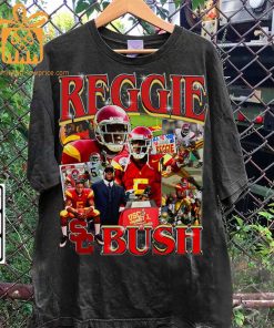 Reggie Bush Retro T Shirt 90s Vintage NFL Shirts Oversized American Football T Shirt