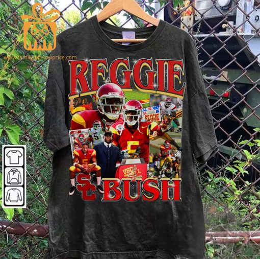 Reggie Bush Retro T-Shirt – 90s Vintage NFL Shirts – Oversized American Football T-Shirt
