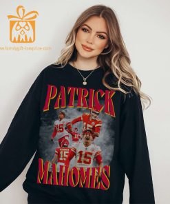 Retro 90s Style Kansas City Sweatshirt Featuring 15 Patrick Mahomes Chiefs Fan Apparel Super Bowl LXII Tribute 2