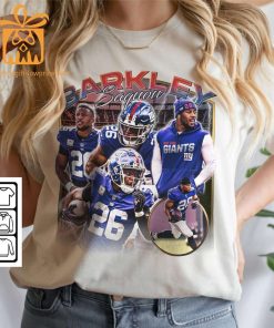 Saquon Barkley New York Football Shirt Unisex Giants Vintage Fan Gift Perfect for Christmas