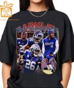 Saquon Barkley New York Football Shirt Unisex Giants Vintage Fan Gift Perfect for Christmas 3