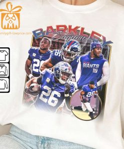 Saquon Barkley New York Football Shirt Unisex Giants Vintage Fan Gift Perfect for Christmas 4