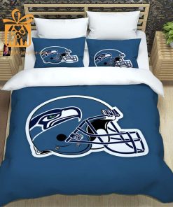 Seattle Seahawks Bedding NFL Set, Custom Cute Bed Sets with Name & Number, Seattle Seahawks Gifts 1