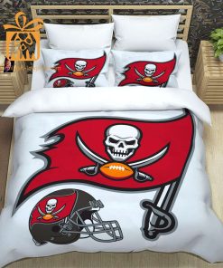 Tampa Bay Buccaneers Bedding NFL Set, Custom Cute Bed Sets with Name & Number, Buccaneers Gifts 5