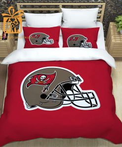 Tampa Bay Buccaneers Bedding NFL Set, Custom Cute Bed Sets with Name & Number, Buccaneers Gifts 2
