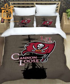 Tampa Bay Buccaneers Bedding NFL Set, Custom Cute Bed Sets with Name & Number, Buccaneers Gifts 3