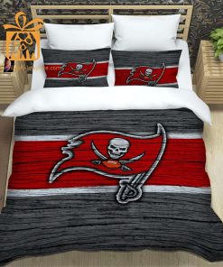 Tampa Bay Buccaneers Bedding NFL Set, Custom Cute Bed Sets with Name & Number, Buccaneers Gifts 4