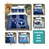 Tennessee Titans Bedding NFL Set, Custom Cute Bed Sets with Name & Number, Tennessee Titans Gifts