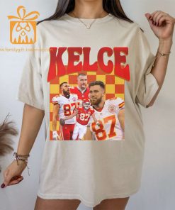 Travis Kelce 90s Retro T Shirt Kansas City Chiefs Super Bowl Champion Crewneck Kelce Bowl 2023 NFL Merchandise 2