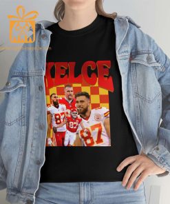 Travis Kelce 90s Retro T Shirt Kansas City Chiefs Super Bowl Champion Crewneck Kelce Bowl 2023 NFL Merchandise