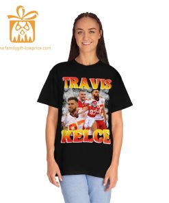 Travis Kelce Kansas City Chiefs Retro Shirt 90s Vintage NFL Gear Super Bowl Champion Merchandise 1