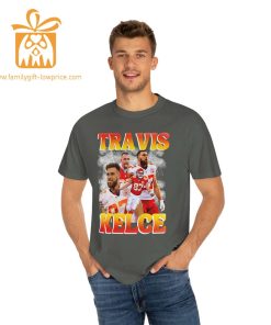 Travis Kelce Kansas City Chiefs Retro Shirt 90s Vintage NFL Gear Super Bowl Champion Merchandise