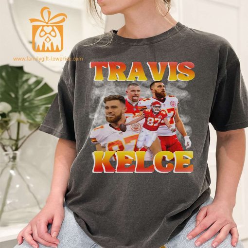 Travis Kelce Kansas City Chiefs Retro Shirt – 90s Vintage NFL Gear – Super Bowl Champion Merchandise