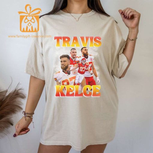 Travis Kelce Kansas City Chiefs Retro Shirt – 90s Vintage NFL Gear – Super Bowl Champion Merchandise