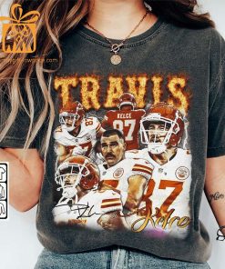 Travis Kelce Kansas City Football Shirt Unisex Chiefs Vintage Fan Gift Perfect for Christmas 3