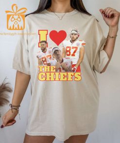 Travis Kelce Love Funny Kansas City Chiefs T Shirt Retro 90s NFL Jersey Gear 1