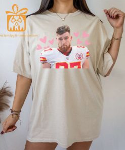 Travis Kelce Love Heart T Shirt Vintage Kansas City Chiefs NFL Gear Super Bowl Champion Merchandise 1