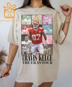 Travis Kelce ‘The Eras Tour’ NFL T-Shirt – Kansas City Chiefs Pride Meets Taylor’s Edition | Perfect Matchday Gear for NFL Couples