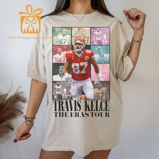 Travis Kelce ‘The Eras Tour’ NFL T-Shirt – Kansas City Chiefs Pride Meets Taylor’s Edition | Perfect Matchday Gear for NFL Couples