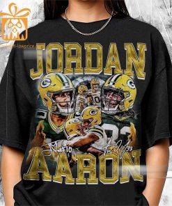 Vintage 90s Inspired Jordan Love Aaron Jones Shirt Green Bay Packers Football Collectible Perfect for Fathers Day Christmas 1