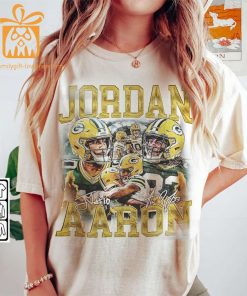 Vintage 90s Inspired Jordan Love Aaron Jones Shirt Green Bay Packers Football Collectible Perfect for Fathers Day Christmas