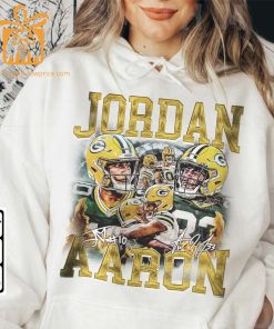 Vintage 90s Inspired Jordan Love Aaron Jones Shirt Green Bay Packers Football Collectible Perfect for Fathers Day Christmas 4