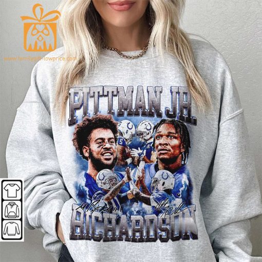 Vintage 90s Inspired Michael Pittman Jr. & Anthony Richardson Shirt – Indianapolis Football Collectible, Perfect for Father’s Day& Christmas
