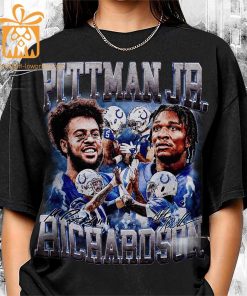 Vintage 90s Inspired Michael Pittman Jr Anthony Richardson Shirt Indianapolis Football Collectible Perfect for Fathers Day Christmas 2