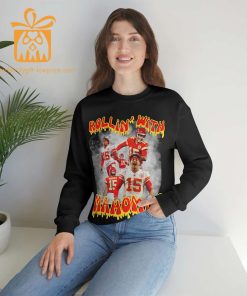 Vintage ’90s Kansas City #15 Sweatshirt – Rollin’ with Mahomes – Super Bowl LXII Inspired – Chiefs Fan Gear