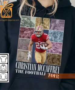 Vintage Christian McCaffrey T Shirt Retro 90s San Francisco 49ers Bootleg Design Must Have Football Tour Fan Gear 1