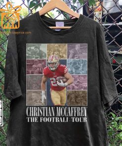 Vintage Christian McCaffrey T Shirt Retro 90s San Francisco 49ers Bootleg Design Must Have Football Tour Fan Gear 2