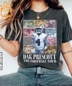 Vintage Dak Prescott T Shirt Retro 90s Dallas Cowboys Bootleg Design Must Have Football Tour Fan Gear 2