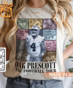 Vintage Dak Prescott T Shirt Retro 90s Dallas Cowboys Bootleg Design Must Have Football Tour Fan Gear