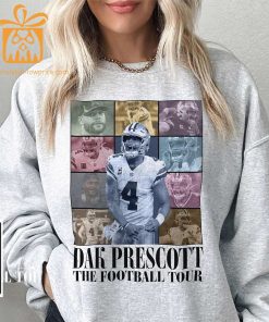 Vintage Dak Prescott T Shirt Retro 90s Dallas Cowboys Bootleg Design Must Have Football Tour Fan Gear 3