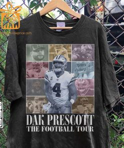 Vintage Dak Prescott T Shirt Retro 90s Dallas Cowboys Bootleg Design Must Have Football Tour Fan Gear 4