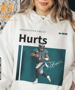 Vintage Jalen Hurts 1 Eagles Football T Shirt Retro 90s Bootleg Graphic Tee Collectible Sports Merchandise 2