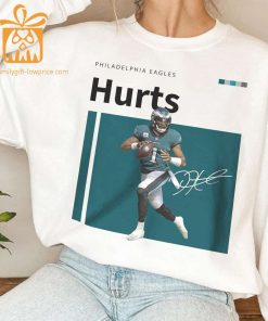 Vintage Jalen Hurts 1 Eagles Football T Shirt Retro 90s Bootleg Graphic Tee Collectible Sports Merchandise 3