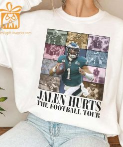 Vintage Jalen Hurts T-Shirt – Retro 90s Philadelphia Eagles Bootleg Design – Must-Have Football Tour Fan Gear