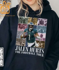 Vintage Jalen Hurts T Shirt Retro 90s Philadelphia Eagles Bootleg Design Must Have Football Tour Fan Gear 4